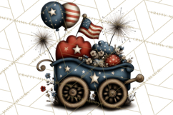 Americana Patriotic Summer Clipart Memorial Day July 4 Product Image 5