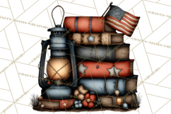 Americana Patriotic Summer Clipart Memorial Day July 4 Product Image 2