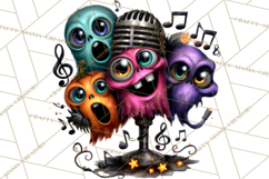 Cute Halloween Occupation Monsters PNG Clipart Product Image 2