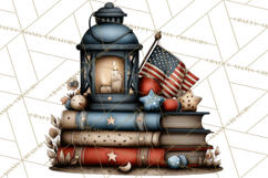 Americana Patriotic Summer Clipart Memorial Day July 4 Product Image 3