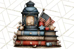 Americana Patriotic Summer Clipart Memorial Day July 4 Product Image 3