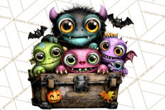 Cute Halloween Occupation Monsters PNG Clipart Product Image 5