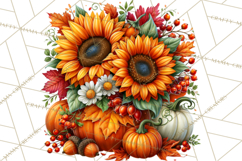 Feral Fall Friends Raccoon Opossum Squirrel Clipart Product Image 3