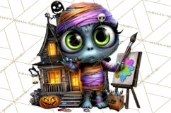 Cute Halloween Occupation Monsters PNG Clipart Product Image 4