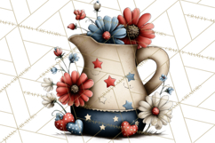 Americana Patriotic Summer Clipart Memorial Day July 4 Product Image 4