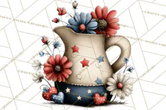Americana Patriotic Summer Clipart Memorial Day July 4 Product Image 4