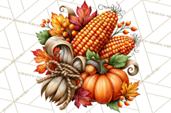 Feral Fall Friends Raccoon Opossum Squirrel Clipart Product Image 3