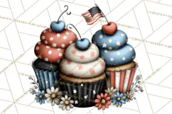 Americana Patriotic Summer Clipart Memorial Day July 4 Product Image 4