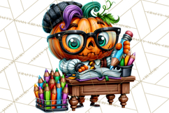 Halloween Teacher Clipart PNG School Bundle Product Image 2