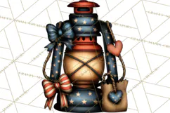 Americana Patriotic Summer Clipart Memorial Day July 4 Product Image 4