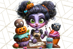 Cute Halloween Occupation Monsters PNG Clipart Product Image 5