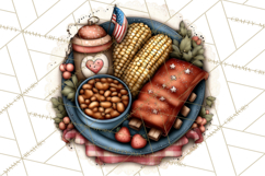 Americana Patriotic Summer Clipart Memorial Day July 4 Product Image 5