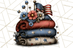Americana Patriotic Summer Clipart Memorial Day July 4 Product Image 2