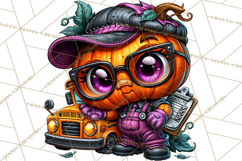 Halloween Teacher Clipart PNG School Bundle Product Image 5