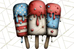 Americana Patriotic Summer Clipart Memorial Day July 4 Product Image 4