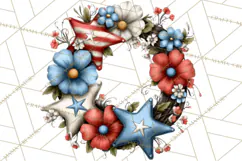 Americana Patriotic Summer Clipart Memorial Day July 4 Product Image 2
