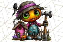 Cute Halloween Occupation Monsters PNG Clipart Product Image 2