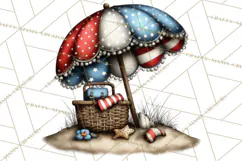 Americana Patriotic Summer Clipart Memorial Day July 4 Product Image 3