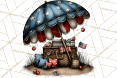Americana Patriotic Summer Clipart Memorial Day July 4 Product Image 4