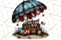 Americana Patriotic Summer Clipart Memorial Day July 4 Product Image 4