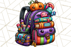 Halloween Teacher Clipart PNG School Bundle Product Image 5