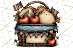 Americana Patriotic Summer Clipart Memorial Day July 4 Product Image 5