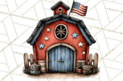 Americana Patriotic Summer Clipart Memorial Day July 4 Product Image 3