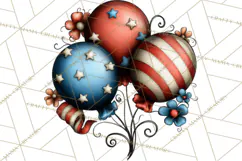 Americana Patriotic Summer Clipart Memorial Day July 4 Product Image 5