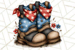 Americana Patriotic Summer Clipart Memorial Day July 4 Product Image 3