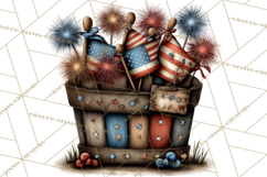 Americana Patriotic Summer Clipart Memorial Day July 4 Product Image 4