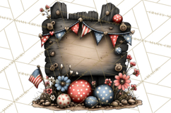 Americana Patriotic Summer Clipart Memorial Day July 4 Product Image 2
