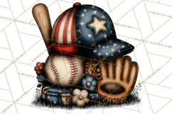 Americana Patriotic Summer Clipart Memorial Day July 4 Product Image 4