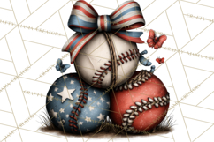 Americana Patriotic Summer Clipart Memorial Day July 4 Product Image 5