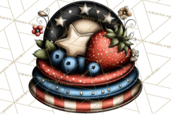 Americana Patriotic Summer Clipart Memorial Day July 4 Product Image 2