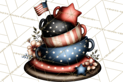 Americana Patriotic Summer Clipart Memorial Day July 4 Product Image 3