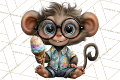 Hawaiian Safari Animals Tropical Beach Clipart PNG Product Image 5