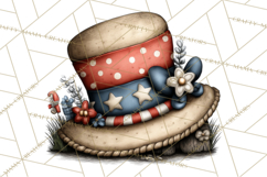 Americana Patriotic Summer Clipart Memorial Day July 4 Product Image 2