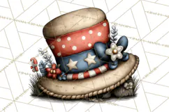 Americana Patriotic Summer Clipart Memorial Day July 4 Product Image 2