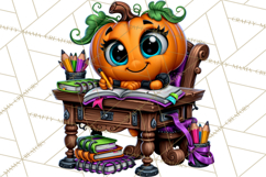 Halloween Teacher Clipart PNG School Bundle Product Image 3
