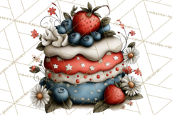 Americana Patriotic Summer Clipart Memorial Day July 4 Product Image 4