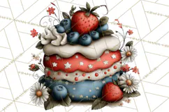 Americana Patriotic Summer Clipart Memorial Day July 4 Product Image 4