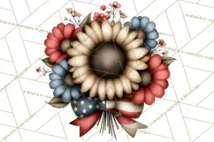 Americana Patriotic Summer Clipart Memorial Day July 4 Product Image 5