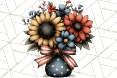 Americana Patriotic Summer Clipart Memorial Day July 4 Product Image 2