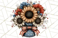 Americana Patriotic Summer Clipart Memorial Day July 4 Product Image 3