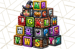 Halloween Teacher Clipart PNG School Bundle Product Image 5