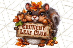 Feral Fall Friends Raccoon Opossum Squirrel Clipart Product Image 5