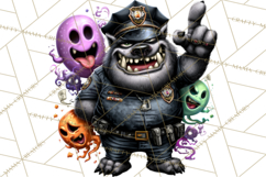 Cute Halloween Occupation Monsters PNG Clipart Product Image 2