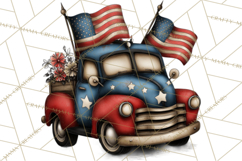 Americana Patriotic Summer Clipart Memorial Day July 4 Product Image 3