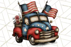 Americana Patriotic Summer Clipart Memorial Day July 4 Product Image 3