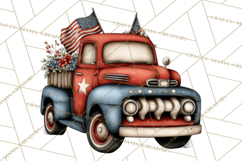 Americana Patriotic Summer Clipart Memorial Day July 4 Product Image 4
